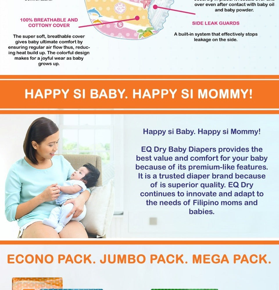 EQ Dry Mega Pack 60pcs (12-16kg)  - XL