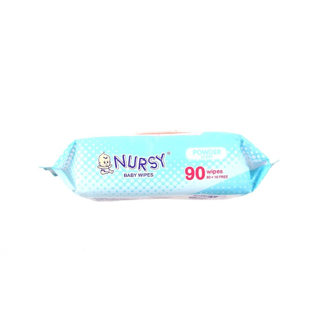 [BUNDLE OF 4 or 24] - Nursy Baby Wipes Powder Scent 90's
