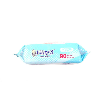 [BUNDLE OF 4 or 24] - Nursy Baby Wipes Powder Scent 90's