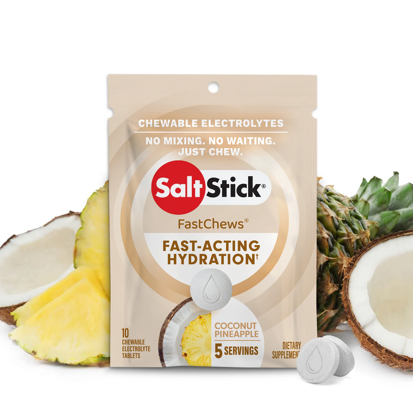 SaltStick FastChews Coconut Pineapple 10ct. Packet
