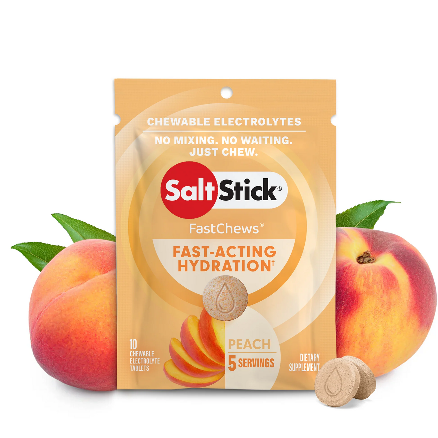 Saltstick Fastchews - Peach - 10ct Packet