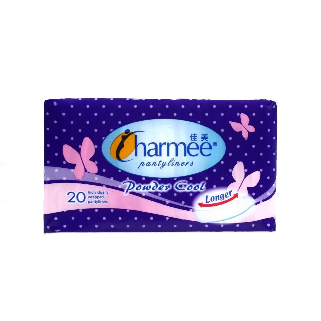 1 CASE - Charmee Pantyliner Powder Cool Longer 20's x 36 packs