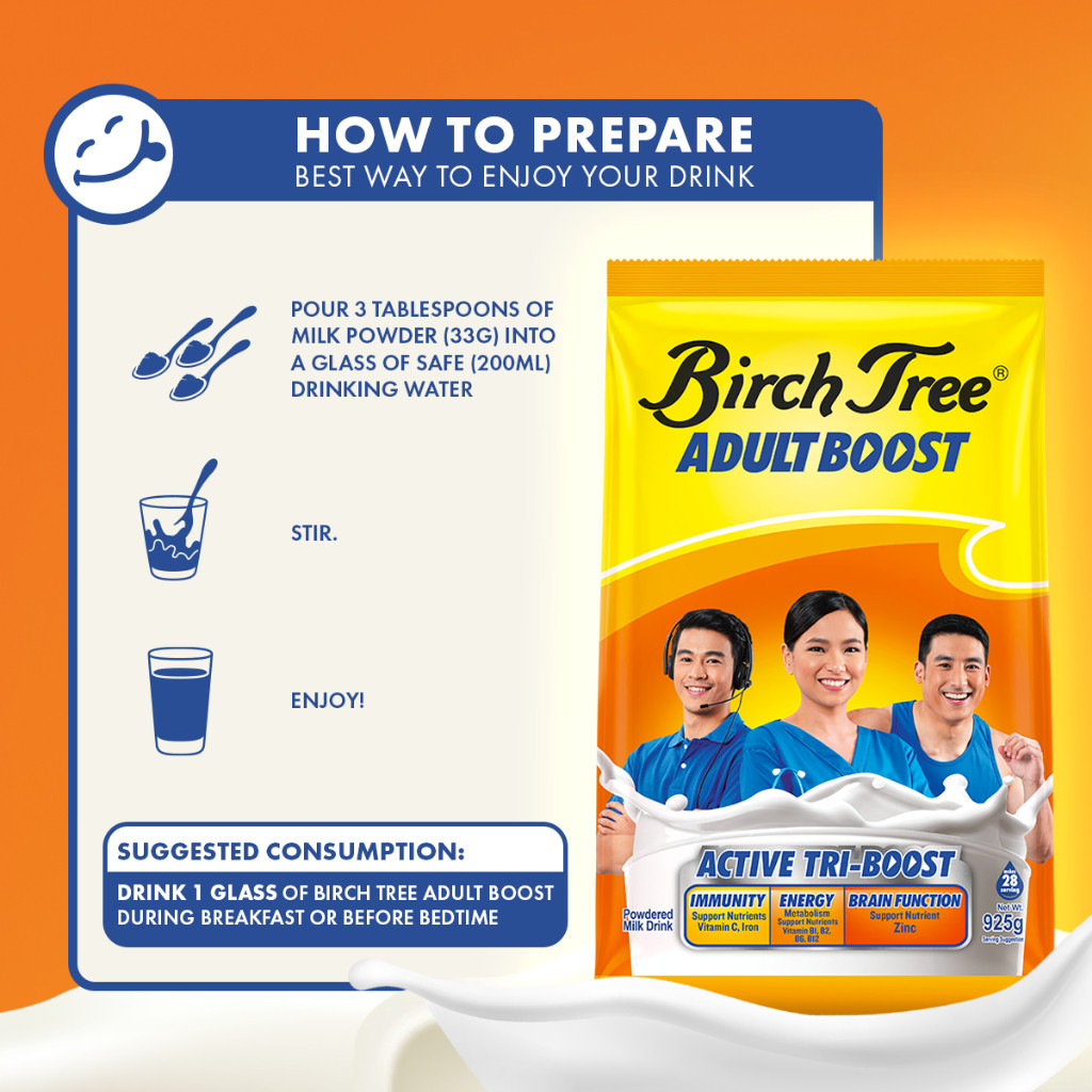 Birch Tree Fortified Adult Boost Powdered Milk 925g