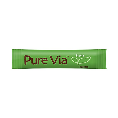 1 CASE - PURE VIA STEVIA 40 Zero Calorie Sweetener - Stevia Sweetener, Sugar Free - (40 Sticks x 12 Boxes)