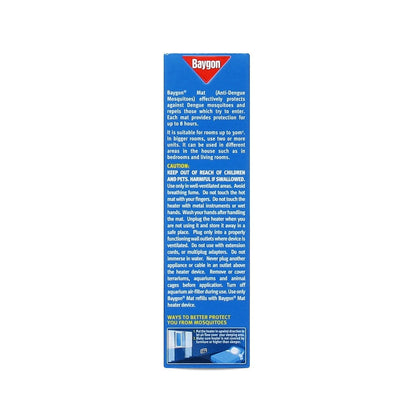 Baygon Mats Refill Anti-Mosquitoes 30s x 3 packs