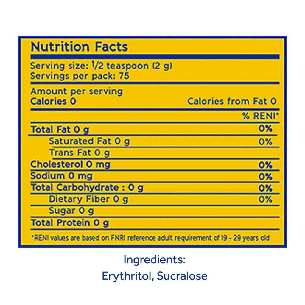 1 CASE - EQUAL GOLD 150G Sugarly Zero Calorie Sweetener - Keto Diet Friendly, Diabetic Friendly - (150g x 12 Packs)