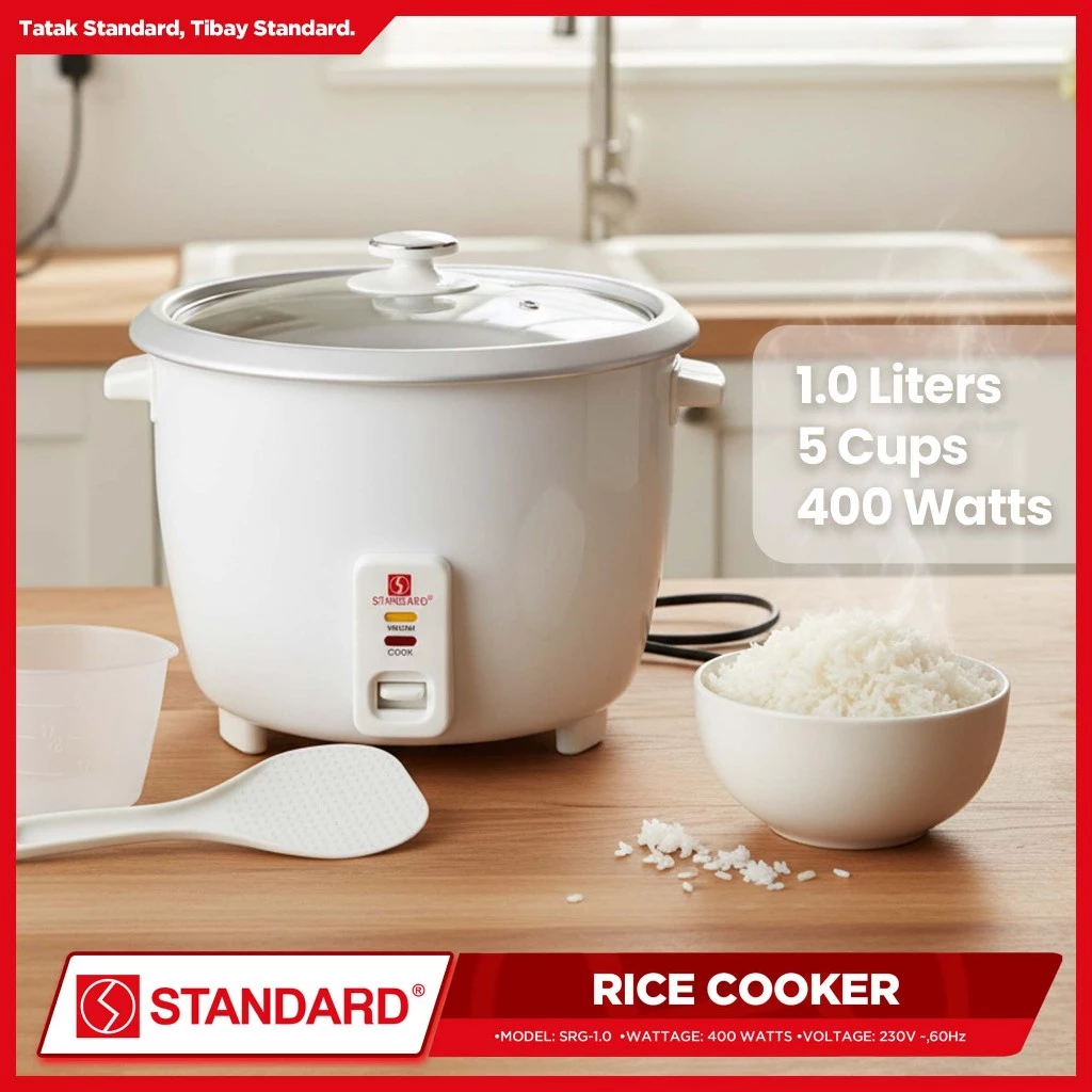 Standard Rice Cooker Color:blue STANDARD RICE COOKER 400W - 1L / 5 Cups Rice – ATIS.ph