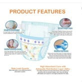 EQ Dry Mega Pack Tape baby Diaper 84's - M