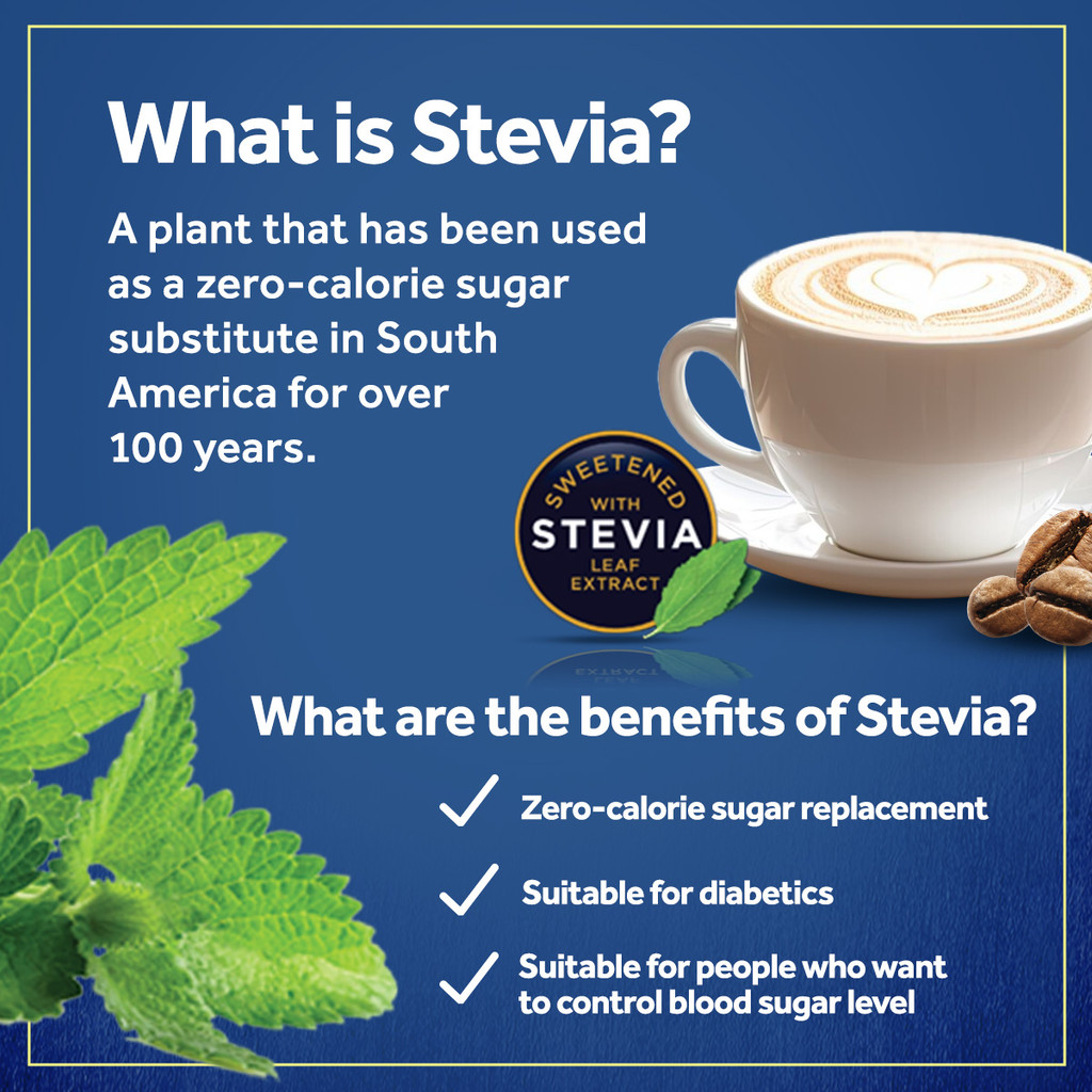 1 CASE - EQUAL CAFE CAPUCCINO, 3-IN-1 Coffee Mix - Natural Stevia Sweetener - (10 Sticks x 12 Boxes)