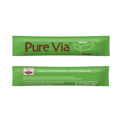 1 CASE - PURE VIA STEVIA 15 Zero Calorie Sweetener - Stevia Sweetener, Sugar Free - (15 Sticks x 36 Packs)