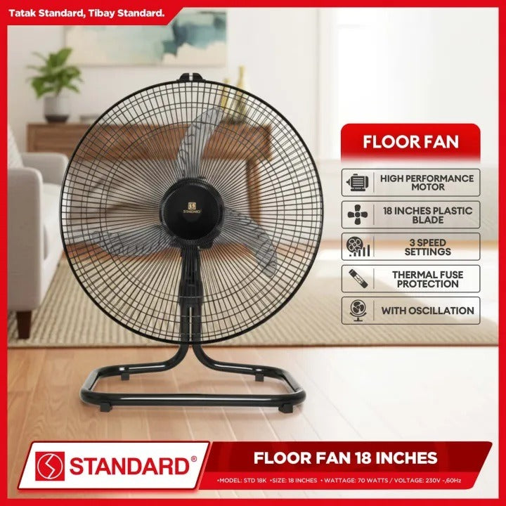 STANDARD TERMINATOR FAN 18'' -  Banana type plastic blade