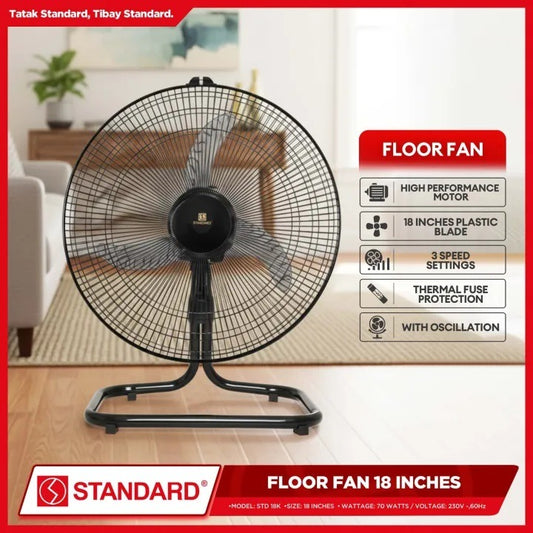 STANDARD TERMINATOR FAN 18'' -  Banana type plastic blade