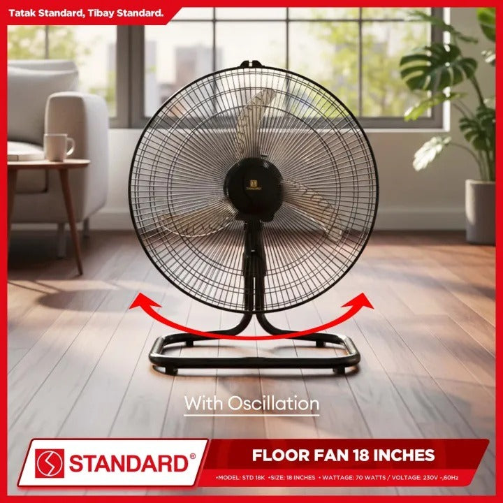 STANDARD TERMINATOR FAN 18'' -  Banana type plastic blade