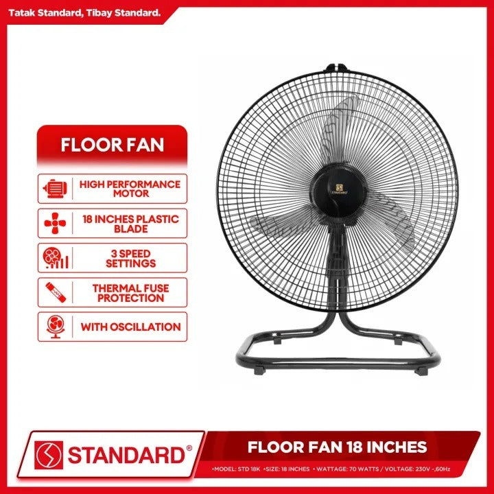 STANDARD TERMINATOR FAN 18'' -  Banana type plastic blade