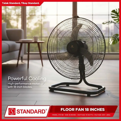 STANDARD TERMINATOR FAN 18'' -  Banana type plastic blade