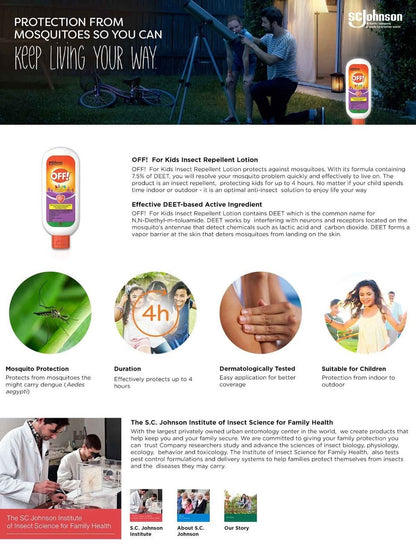 OFF! Insect Repellent Lotion for Kids- 100ml x 3 pcs