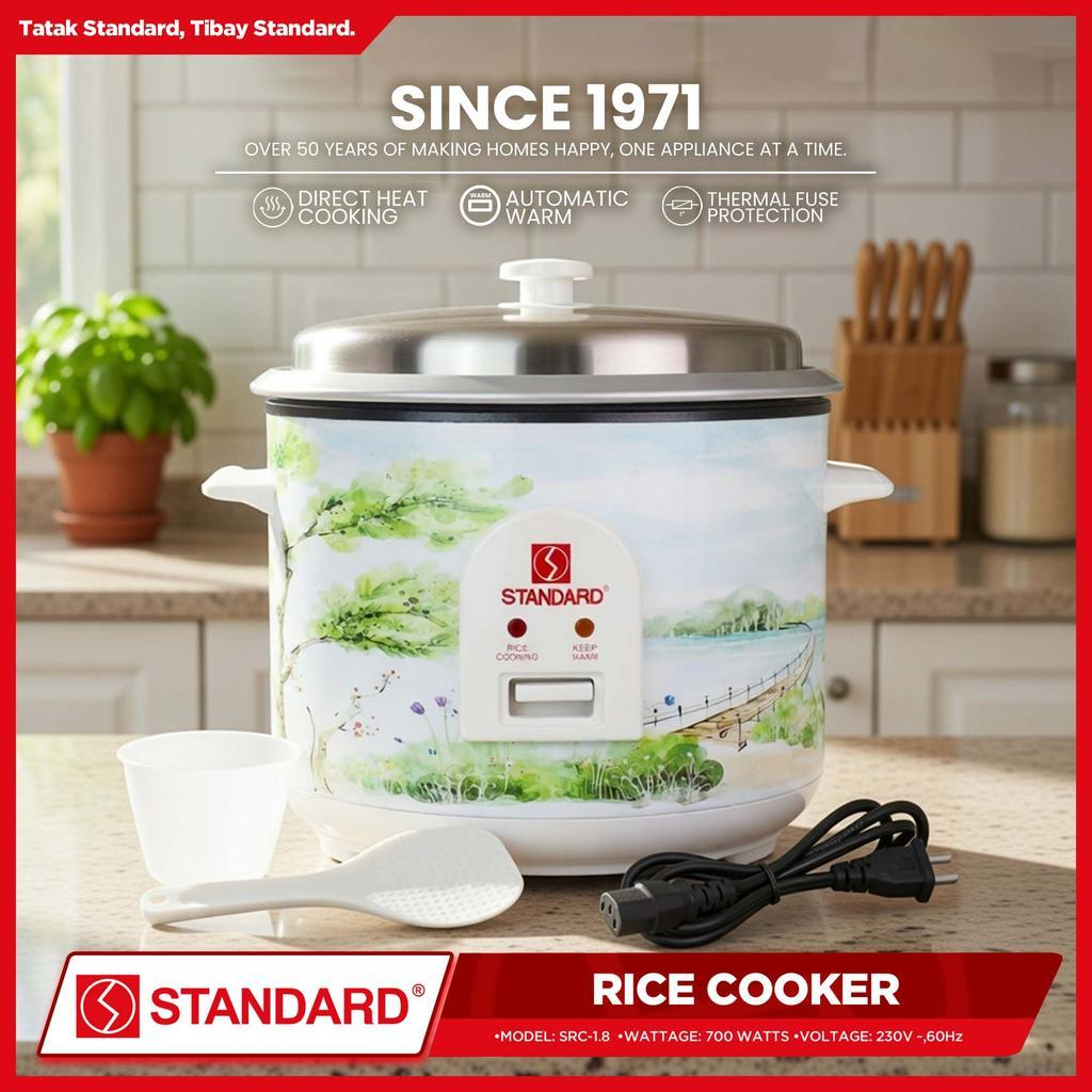 STANDARD RICE COOKER 700W - 1.8 Liters Capacity Up to 10 Cups