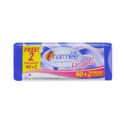 1 CASE - Charmee Pantyliners Go Girl 40s x 36 packs