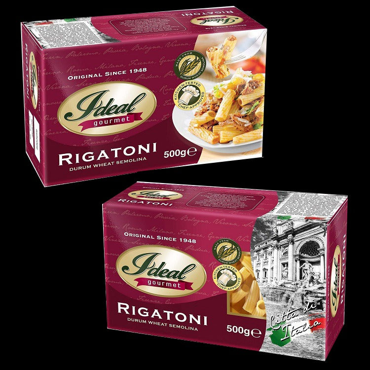 1 CASE - Ideal Gourmet Pasta RIGATONI 500g x 14pcs