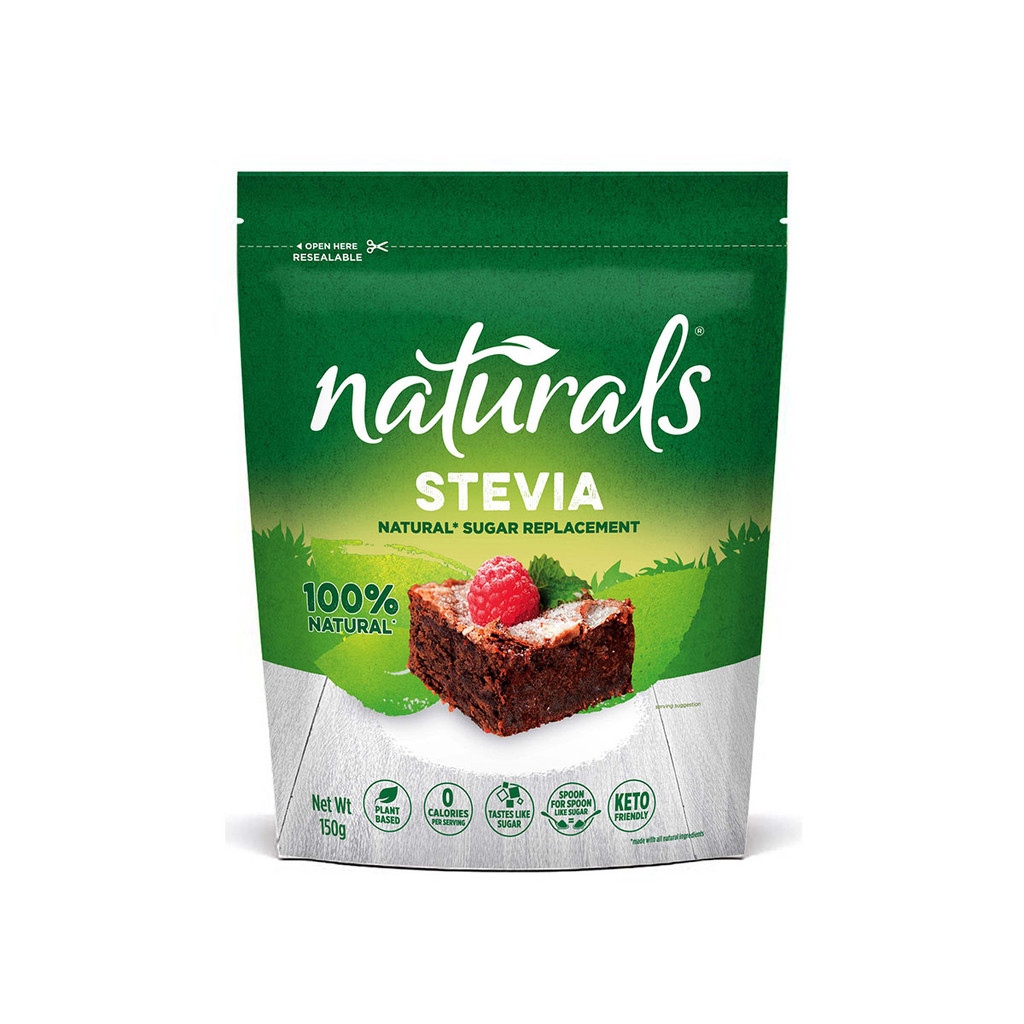 1 CASE - NATURALS STEVIA 150 Zero Calorie Sweetener - Natural Stevia Sweetener, Sugar Free - (150g x 12 Packs)
