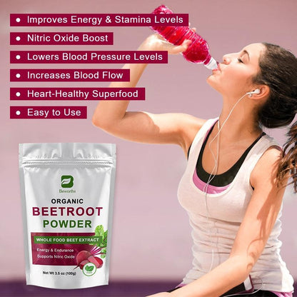 Beworths Beetroot Powder Supplements - Support Natural Nitric Oxide