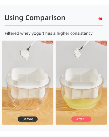 WHEY or YOGURT SEPERATOR with extra fine mesh 2.2 LITER