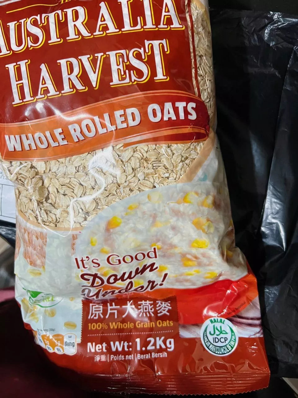 BULK - AUSTRALIAN HARVEST Rolled Oats 1.2kg x 15 (CASE)