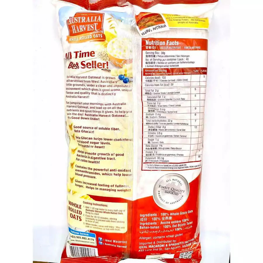 AUSTRALIAN HARVEST Rolled Oats 1.2kg
