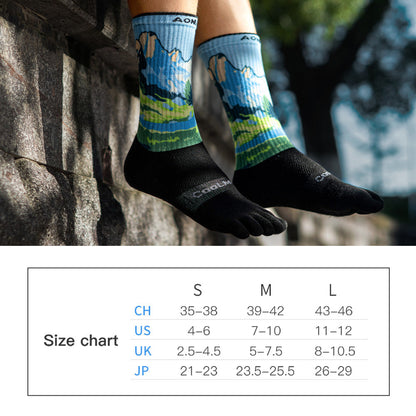 Aonijie Calf Toe Socks Model no. E4843 -SEAGULL