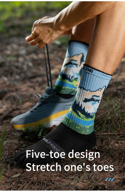 Aonijie Calf Toe Socks Model no. E4843 -SEAGULL