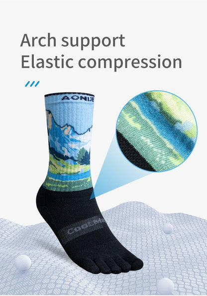 Aonijie Calf Toe Socks Model no. E4843 -SEAGULL