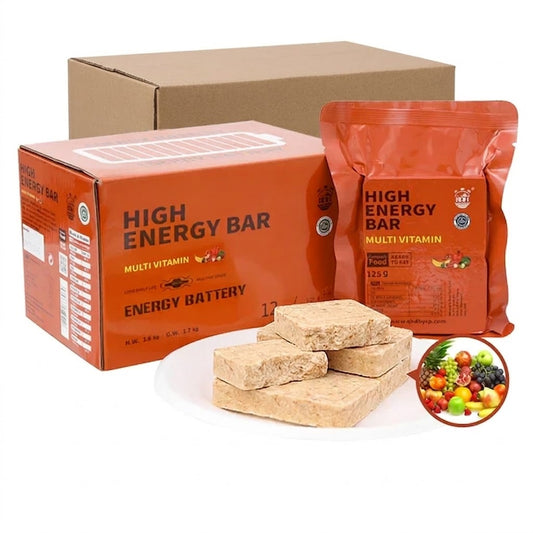 1 CASE - MULTI VITAMIN High Energy Bars - 9 Boxes x 12pcs - Exp. Date 2045