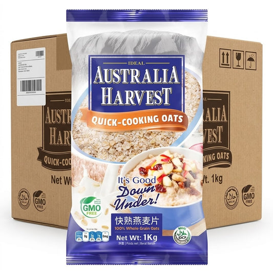 BULK - AUSTRALIA HARVEST Quick Cooking Oats 1kg x 15 (CASE)