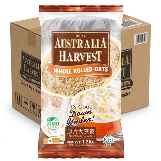 BULK - AUSTRALIA HARVEST Rolled Oats 1.2kg x 12 (CASE)