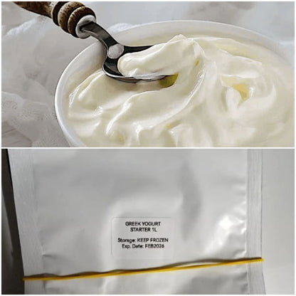GREEK YOGURT STARTER makes 1L/2L/4L (freeze-dried) - NOT READY-MADE YOGURT