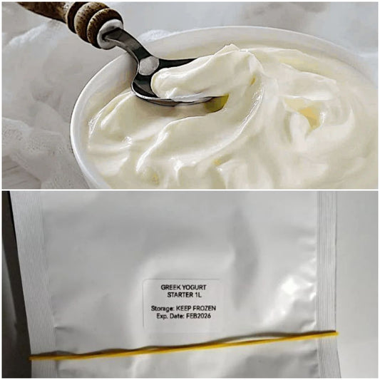 GREEK YOGURT STARTER makes 1L/2L/4L (freeze-dried) - NOT READY-MADE YOGURT