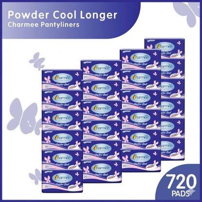 1 CASE - Charmee Pantyliner Powder Cool Longer 20's x 36 packs