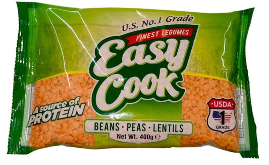 EASYCOOK RED LENTILS 400G