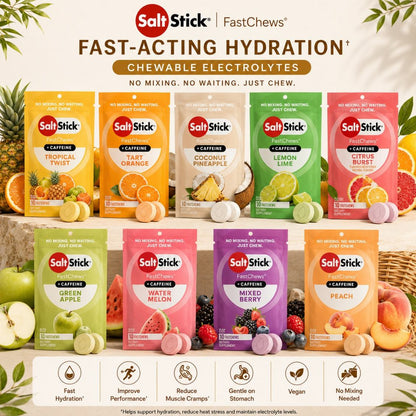 SaltStick FASTCHEWS +Caffeine Citrus Burst - 10ct Packet