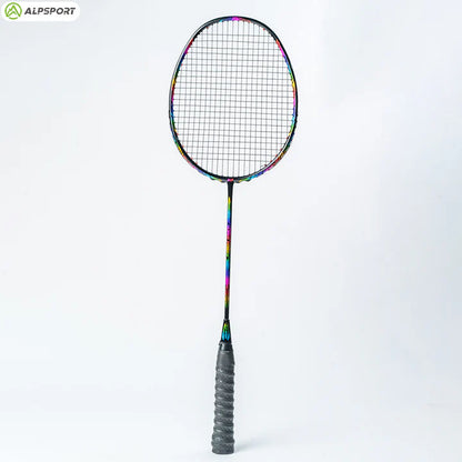 ALPSPORT XC 4U/G4 32Lbs Carbon Fiber Badminton Racket- Blue (Single)